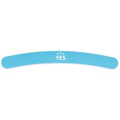 Пилка Yes бумеранг голубая для натуральных ногтей, 150/230 грит, 17,5 см YES MR-95926