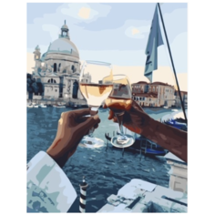 Картина по номерам 40х50 «Бокалы Венеции» Colibri