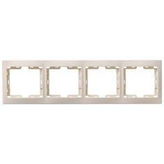 Рамка 4-м кварта РГ-4-ККм горизонт. крем. IEK EMK40-K33-DM