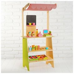 Игровой набор "Играем в магазин", деревянные продукты в наборе MSN15033 3048125 Сима ленд