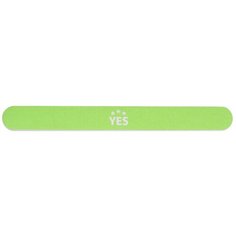 Пилка Yes прямая зеленая для натуральных ногтей, 150/230 грит, 17,5 см YES MR-95927
