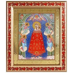 Икона Божией Матери "Прибавление ума", рамка с узором 19*22,5 см Соборъная лавка