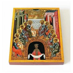 Сошествие Святаго Духа, Новгород, XV - XVI вв, икона на доске 8*10 см Соборъная лавка