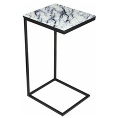 Журнальный столик Woodville Геркулес мрамор белый