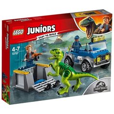 Конструктор LEGO Juniors 10757 Грузовик спасателей для перевозки Раптора