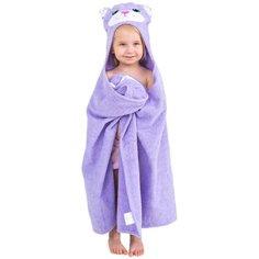 BabyBunny Полотенце Лиловая кошка банное 65х125 см фиолетовое