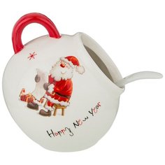 Солонка с ложкой С Новым годом! 170 мл Agness (358-1685)