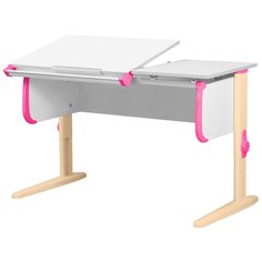 Стол детский ДЭМИ СУТ 25 120x55 см белый/розовый/бежевый