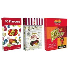 Конфеты Jelly Belly коробка 10 вкусов 35 гр. + Гарри Поттера Bertie Botts 35 гр. + Ассорти Bean Boozled Flaming Five 45 гр. (3 шт.)