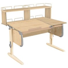 Стол детский ДЭМИ White-Double СУТ 25-01Д2 120x82 см клен/серый/бежевый