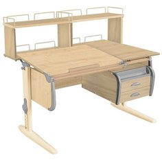 Стол детский ДЭМИ White-Double СУТ-25-04Д2 120x88 см клен/серый/бежевый