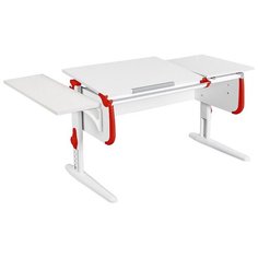 Стол детский ДЭМИ White-double СУТ-25-01К 145x55 см белый/красный/белый