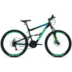 Горный (MTB) велосипед FORWARD Raptor 27.5 2.0 Disc (2021) черный/бирюзовый 16" (требует финальной сборки)