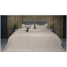 AMBIANCE Покрывало Delmare цвет: бежевый (240х260 см)