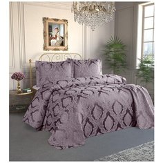 AMBIANCE Покрывало Rozella цвет: сливовый (240х260 см)