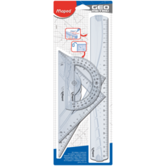 Maped Набор чертежный Geometric maxi 4 предмета (242767) прозрачный