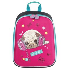 BRAUBERG Ранец Мопс (226927), розовый/бирюзовый