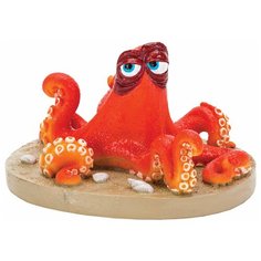 Фигурка для аквариума Penn-Plax Осьминог Хэнк на песке 8х6.5х5 см красный/оранжевый/коричневый