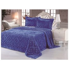 Покрывало меховое "Vermont", 1,5-спальное, цвет: синий сапфир, 160х220 см, арт. DCT100-3 Tango