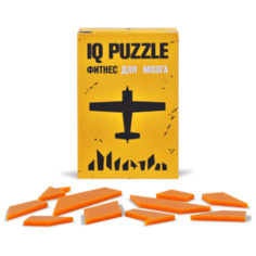 Головоломка IQ PUZZLE Самолет оранжевый