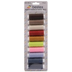 Набор ниток 40/2 200 м., Ассорти, упак./10 шт., Bestex (2)