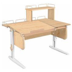Стол детский ДЭМИ White-Double СУТ 25-01Д 120x82 см клен/бежевый/белый