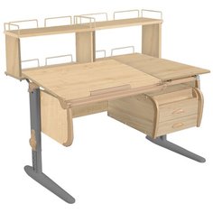 Стол детский ДЭМИ White-Double СУТ-25-04Д2 120x88 см клен/бежевый/серый