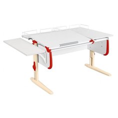 Стол детский ДЭМИ СУТ-25-02 145x82 см белый/красный/бежевый