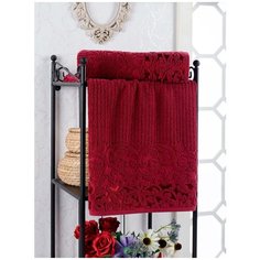 AMBIANCE Полотенце Nonie Цвет: Бордовый (70х140 см) br39227