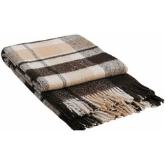 Vladi Плед Метро цвет: белый, бежевый, коричневый (170х210 см)