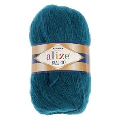Пряжа Alize Angora Real 40, 40 % шерсть, 60 % акрил, 100 г, 480 м, 17 петроль