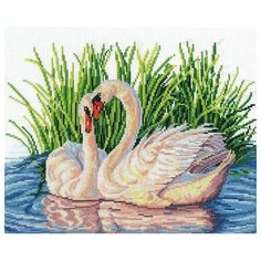 П-39 Набор для вышивания "Пара лебедей" 26х19,5 см Сделай своими руками