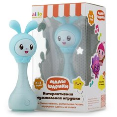 Интерактивная развивающая игрушка alilo Малышарики Крошик R1, голубой