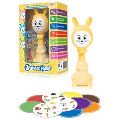 Интерактивная развивающая игрушка BertToys Умный Зайка Няня, желтый