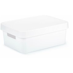 Коробка INFINITY с крышкой 11л белая,CURVER