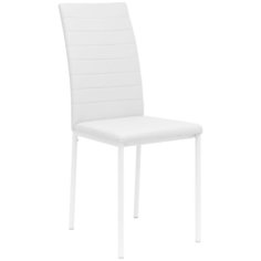 Стул Leset Бишо New, металл Белый, экокожа Белая