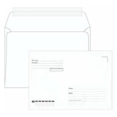 Конверты С5 (162х229 мм), отрывная лента, "Куда-Кому", 80 г/м2, комплект 1000 шт. Ряжская печатная фабрика