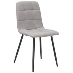 Стул Leset Скай New, металл Черный, велюр ULTRA SMOKE Дым