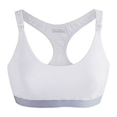 Бюстгальтер-топ универсальный послеродовый для кормления "Белье для сна" (белый), размер 75В Mama Com.Fort