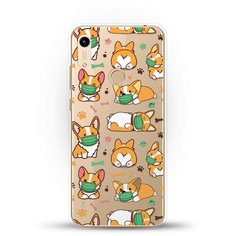 Силиконовый чехол Корги в масках на Honor 8A Andy & Paul