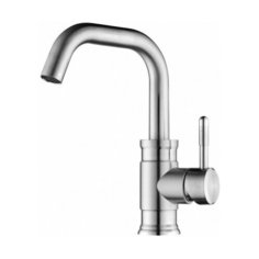 Смеситель для раковины Elghansa 16A4548-Steel, нержавеющая сталь