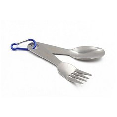 Набор столовых приборов "следопыт" на карабине (ложка, вилка)