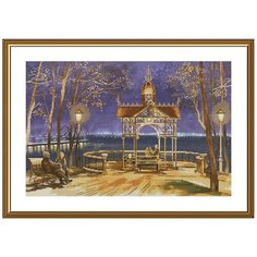 Набор для вышивания мулине нова слобода СР3299 Тихий вечер 43х28 см Nova Sloboda