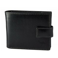 Портмоне мужское с хлястиком Camel 884/K чёрный Dimanche