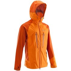 Мужская водонепроницаемая куртка для альпинизма - ALPINISM LIGHT, размер: L, цвет: Насыщенный Оранжевый/Огненно-Оранжевый SIMOND Х Декатлон Decathlon