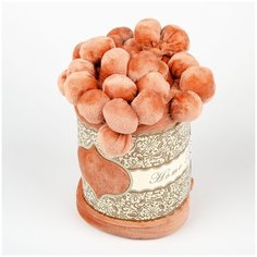 Плед с помпонами, терракотовый, 200*220 см Bozhong Home Textile