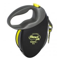 Поводок-рулетка Flexi "Giant Neon L" для собак до 50 кг, 8 м