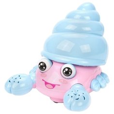 Интерактивная развивающая игрушка Наша игрушка Электронный Крабик Y4935065, голубой/розовый