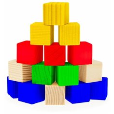 Счетный материал, Анданте (пособие по математике, 60 кубиков из дерева, RDI-D013c)