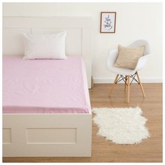 Простыня "Этель" Розовая клетка 150*210 см, 100% хлопок, бязь 5531852